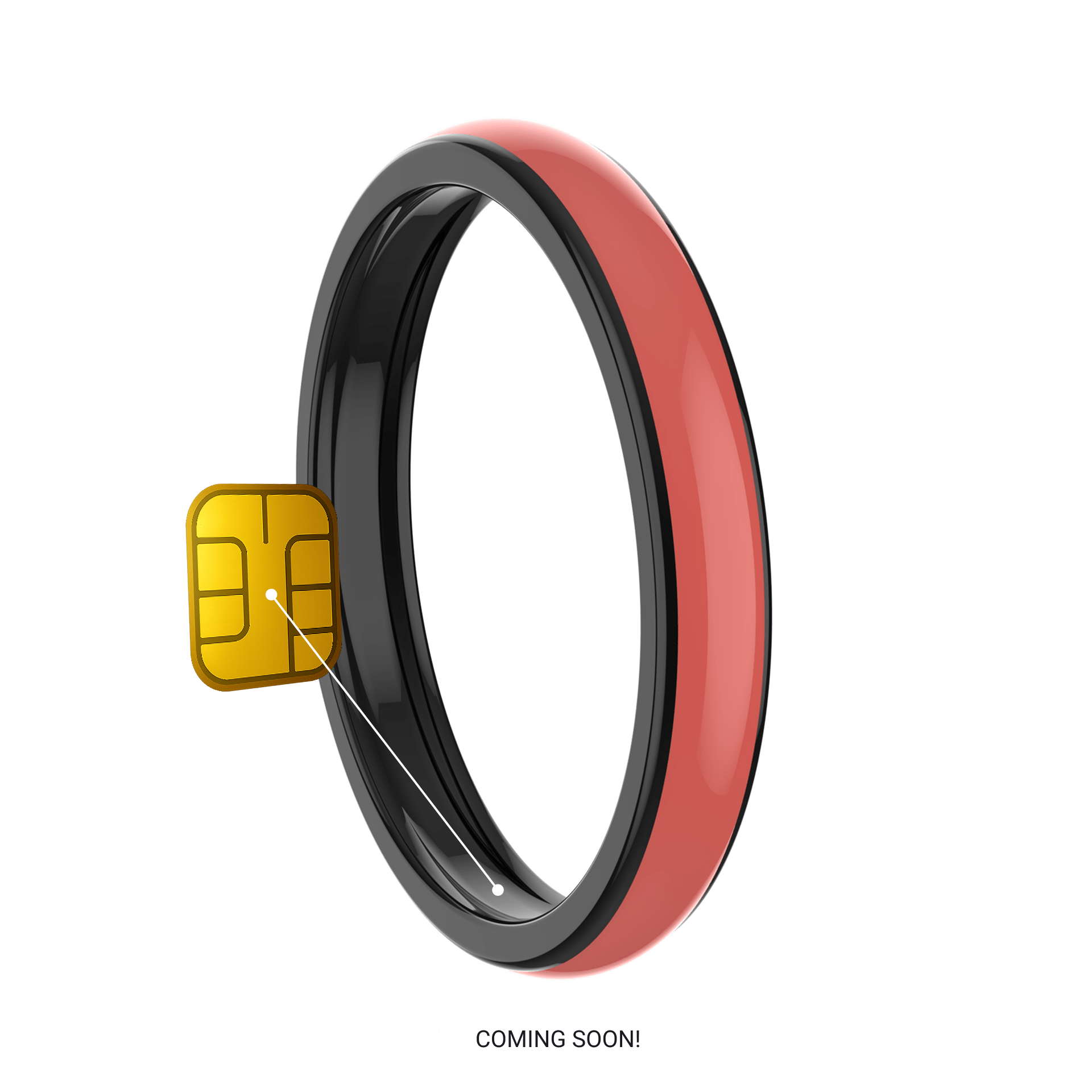 Akimbo ring with chip